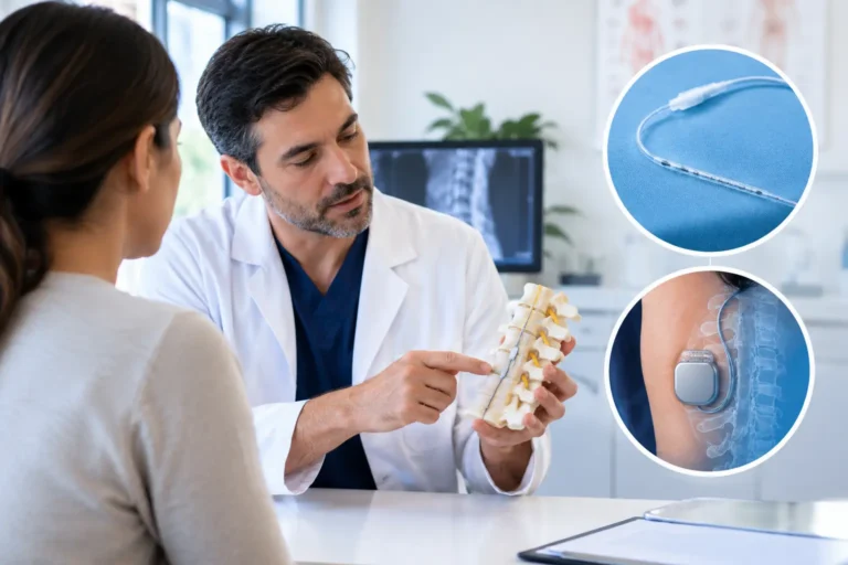 What is the difference between a temporary scs trial and permanent implant?